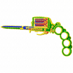 Guns Embroidery Design 12 Guns Embroidery Design 12